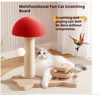 Jouet de chat de chat de champignons rouges
