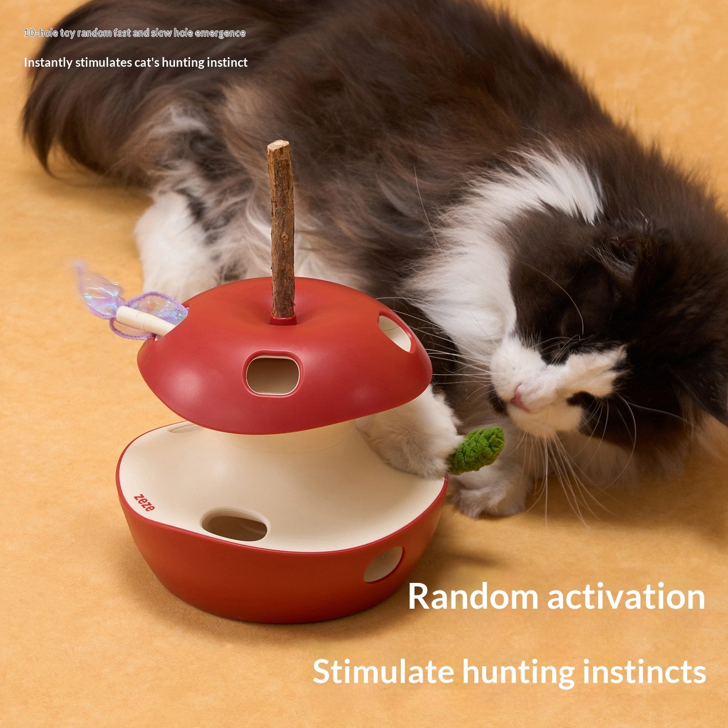 Jouet chat électrique Self-amusant Boredom-buster Smart Rotating Platform Automatic Cat Teaser