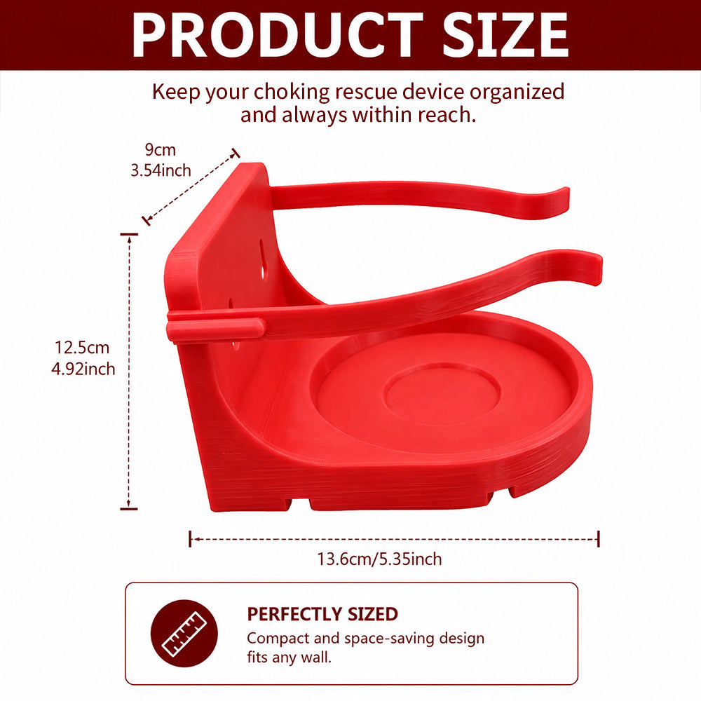 Durable ABS Red étouffant dispositif de sauvetage Support mural Airway Clearance Tool Hol stockage
