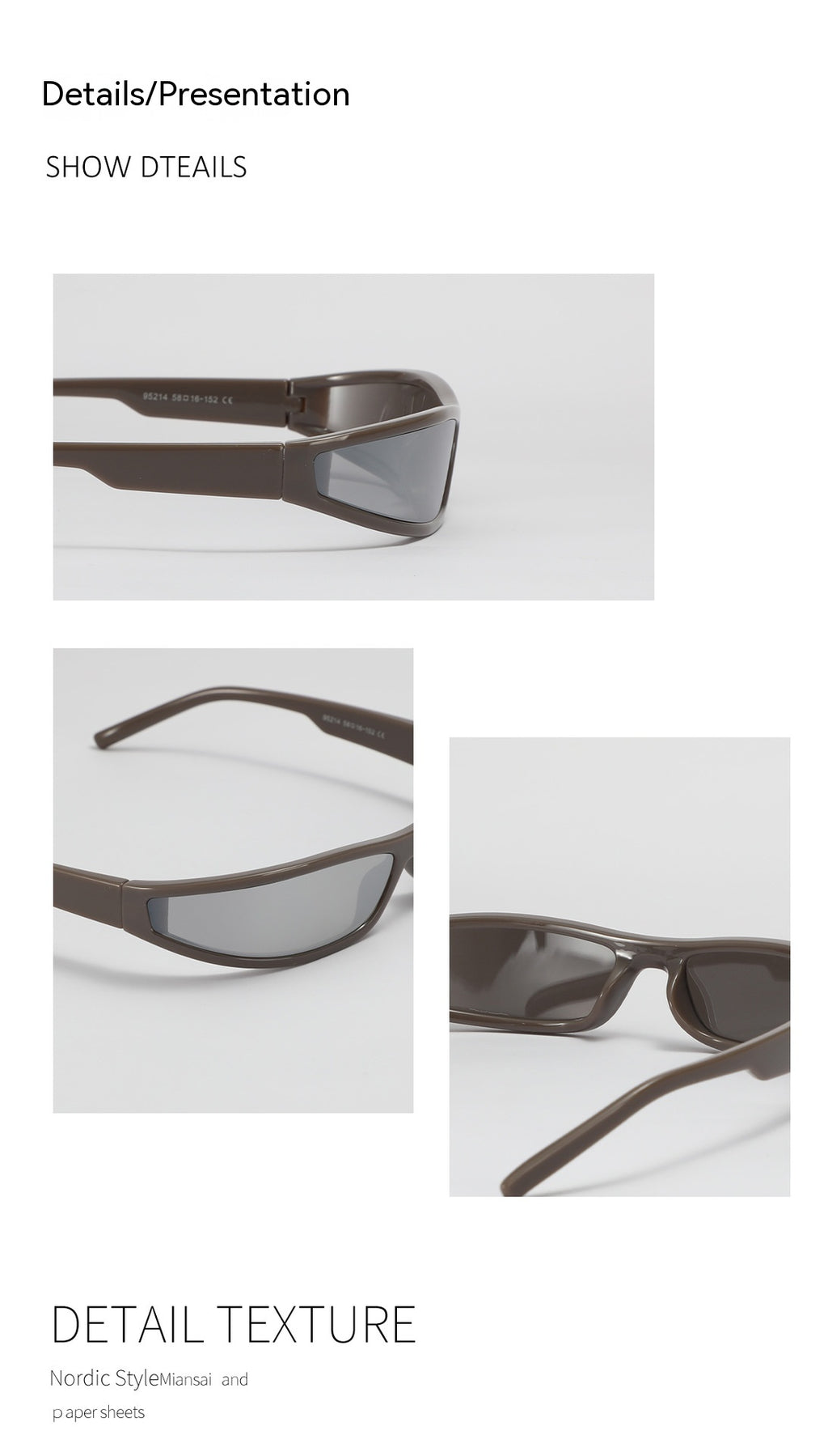 Y2g Future Style Narrow Frame Lunettes de soleil