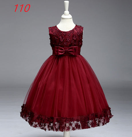 Jupe d'été Enfants Filles Princesse Tutu Fleur Enfants Robe de mariée Show Jupe
