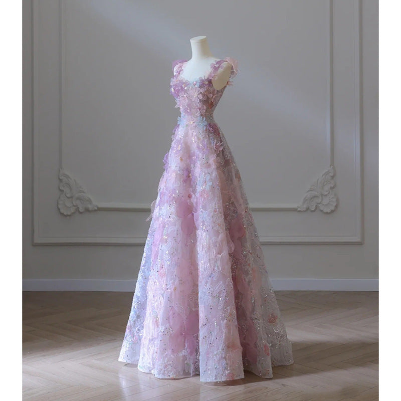 Robe de soirée florale pour femmes
