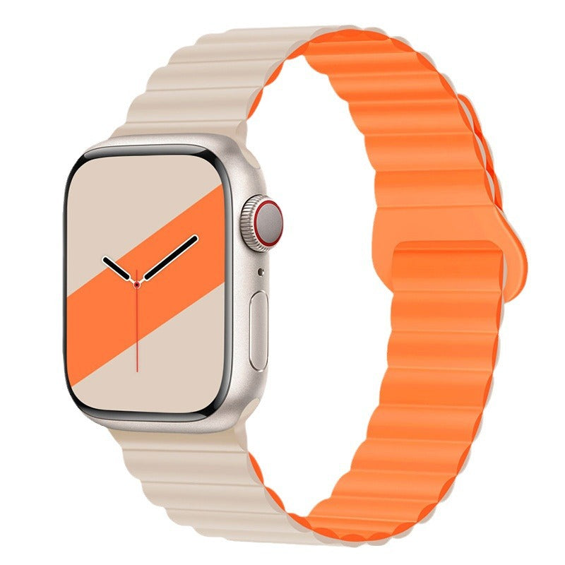 Bracelet de montre magnétique en silicone bande