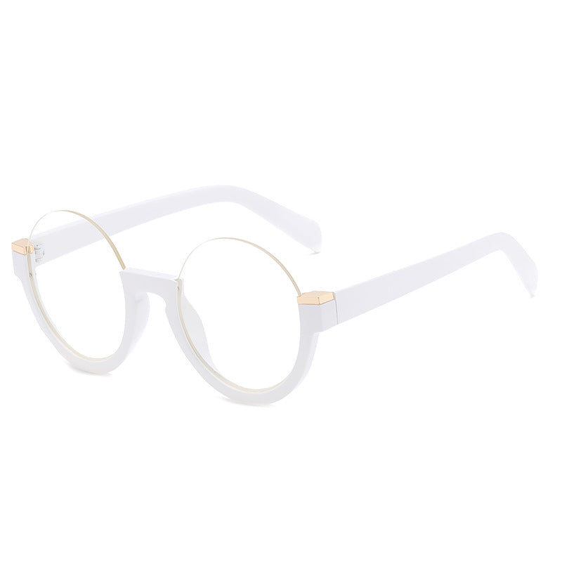 Lunettes de soleil tendance semi-imprimées avec protection contre la lumière bleue