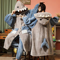 Ensemble de pyjama à capuchon en flanelle épaisse pour couples