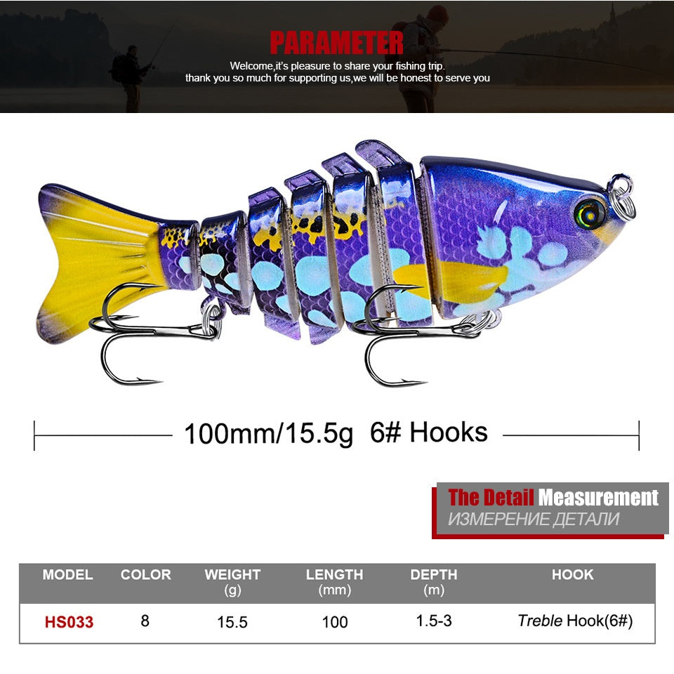 Lure de poisson Bait en plastique Bait dur Lure Superbe