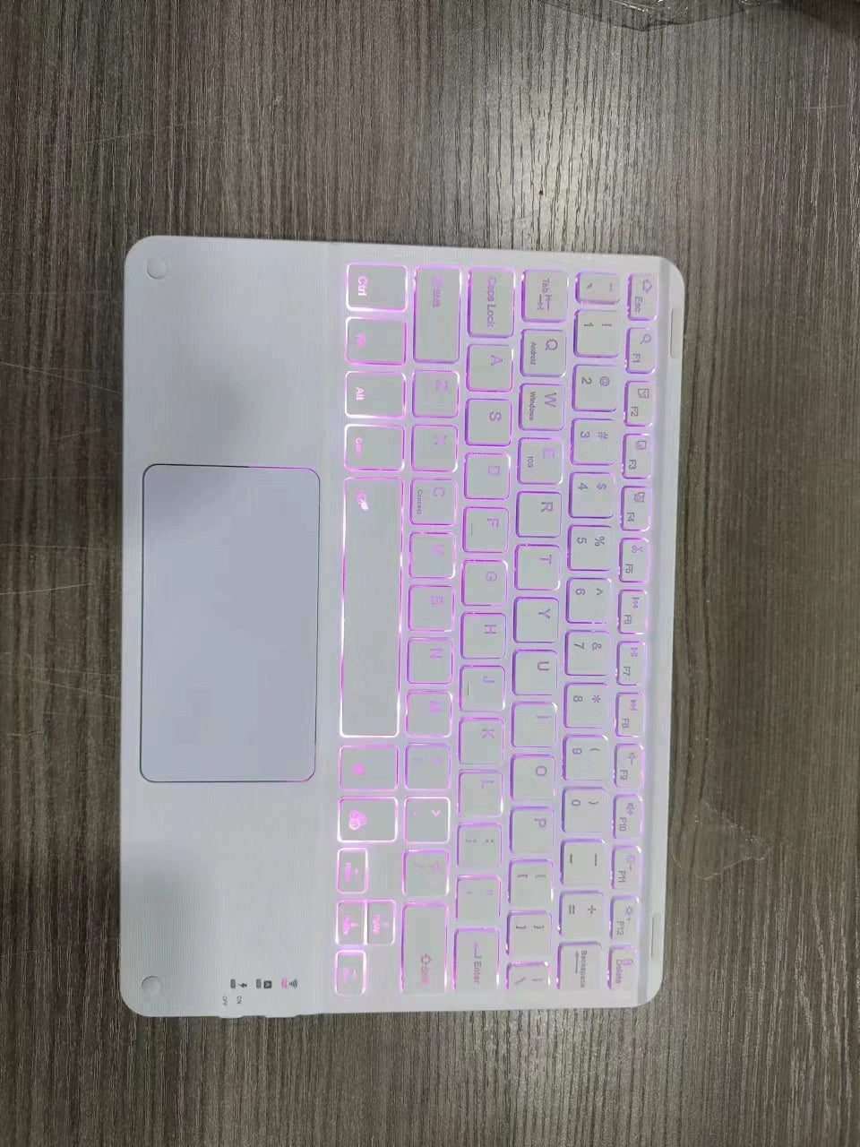 Clavier Bluetooth avec touche pour téléphone portable Tablette sans fil rechargeable