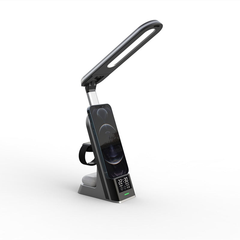 Chargeur sans fil multifonctionnel pour lampe de bureau créative