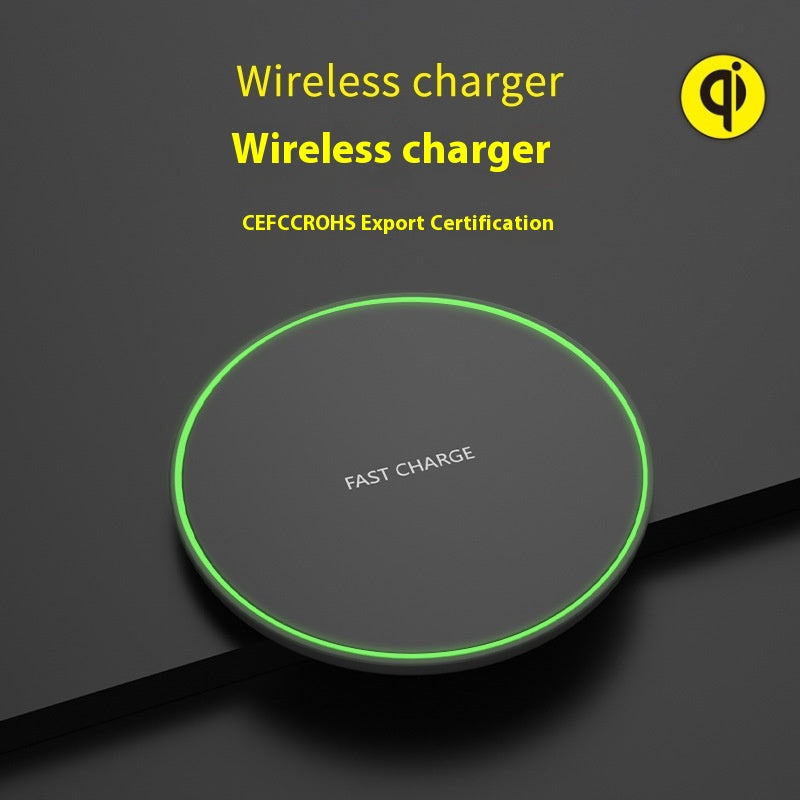Téléphone de bureau Chargeur sans fil ronde ultra-mince