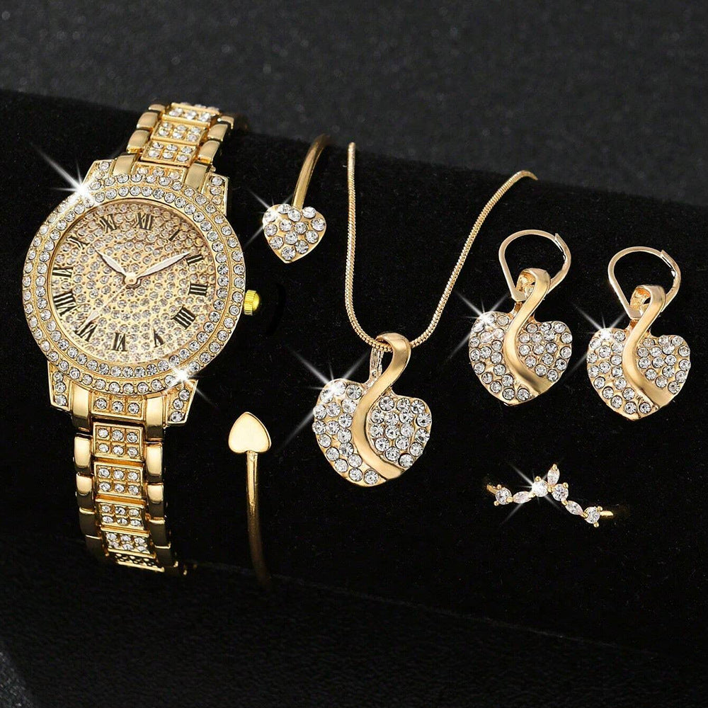 Ensemble de montres haut de gamme à la mode incrustées de diamants