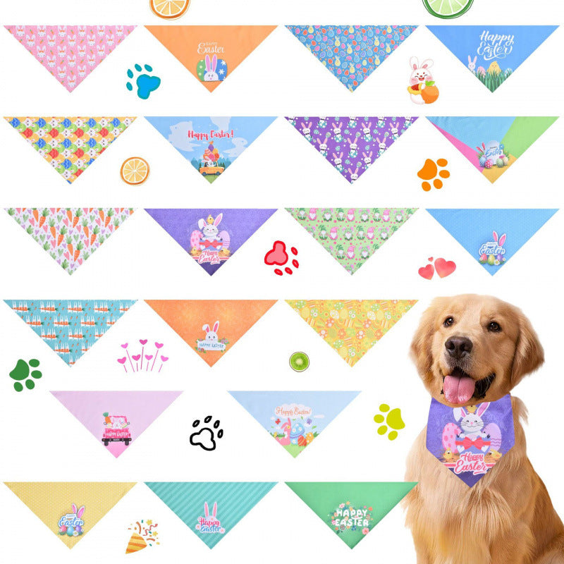 Bandeau triangulaire pour chats et chiens de Pâques