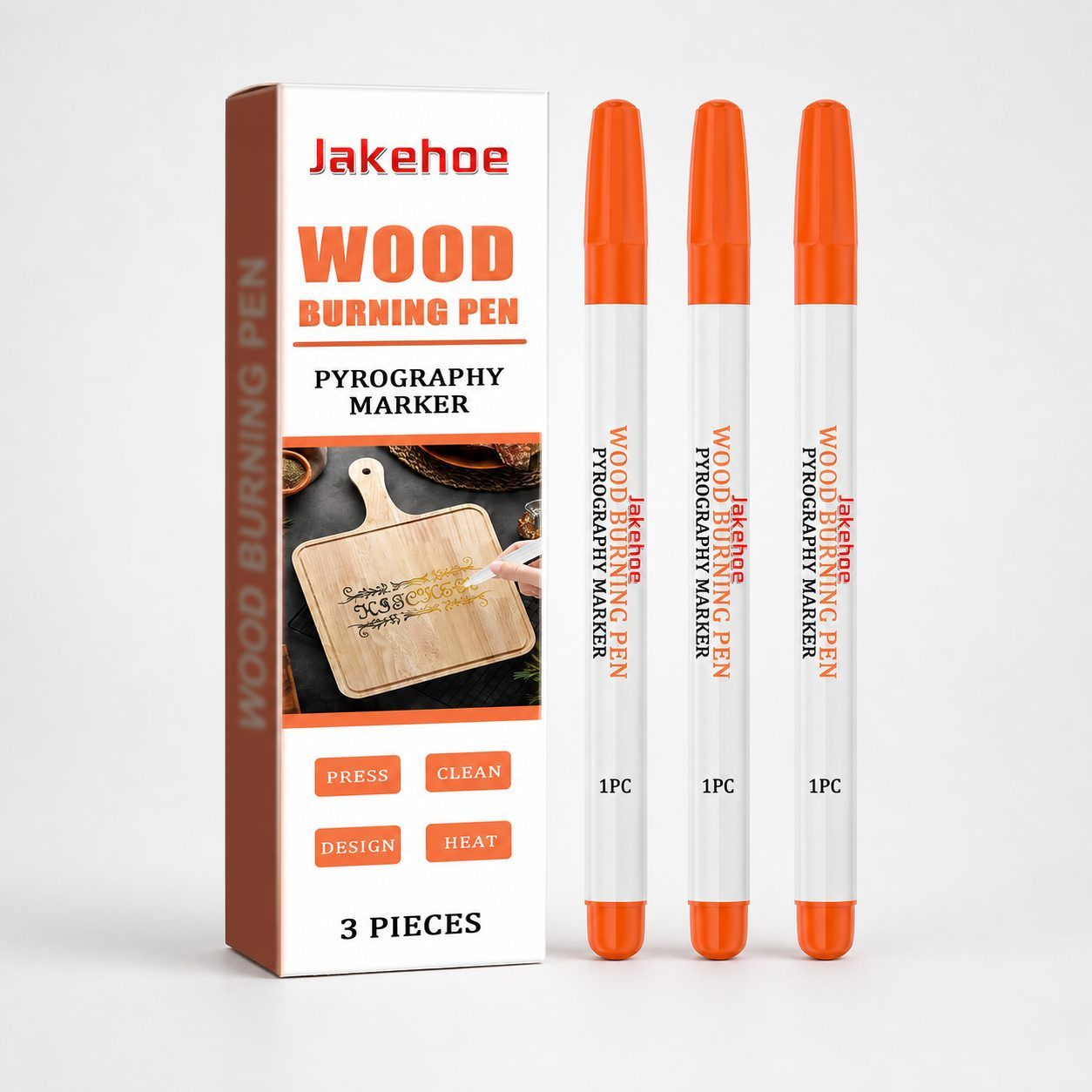 JAKEHOE Ensemble de marqueurs d'artisanat en bois