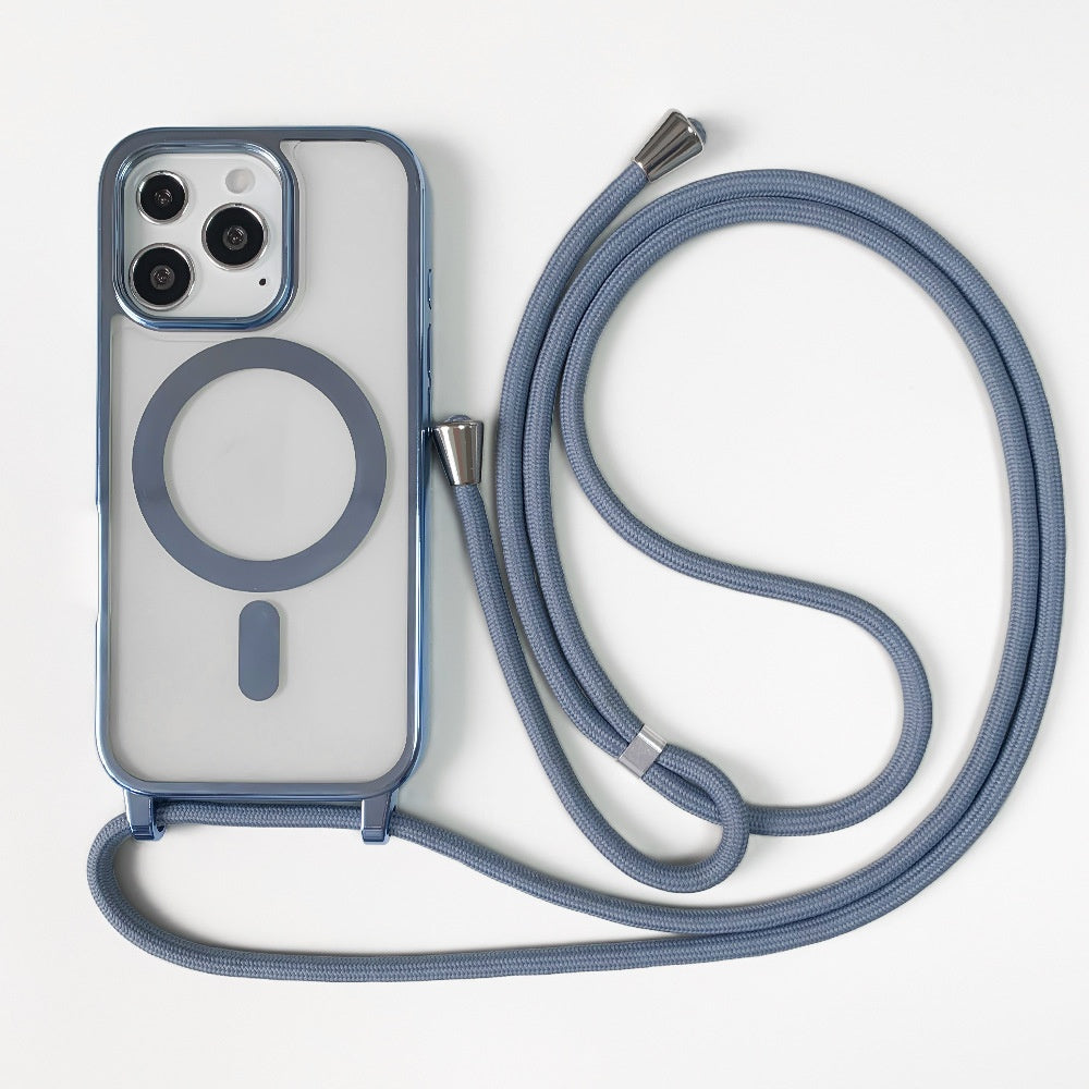 Boîtier de protection pour téléphone magnétique Lanyard
