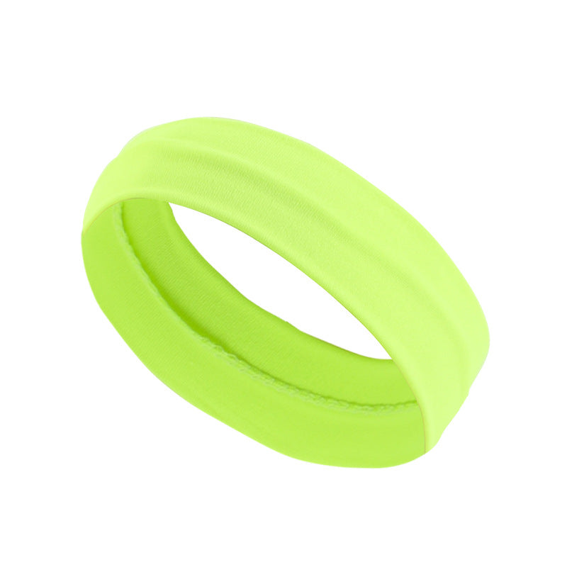 Bande de cheveux de yoga Plain Sport pour femmes Bande de cheveux élastique et absorbante de la sueur