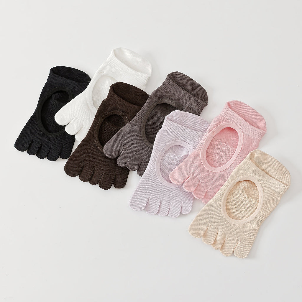 Chaussettes de yoga pour femmes d'été avec talons coupés et design sans dos