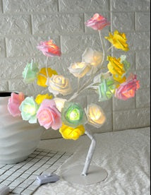 Lampe à arbre LED Rose Petit arbre lampe de modélisation lampe de table