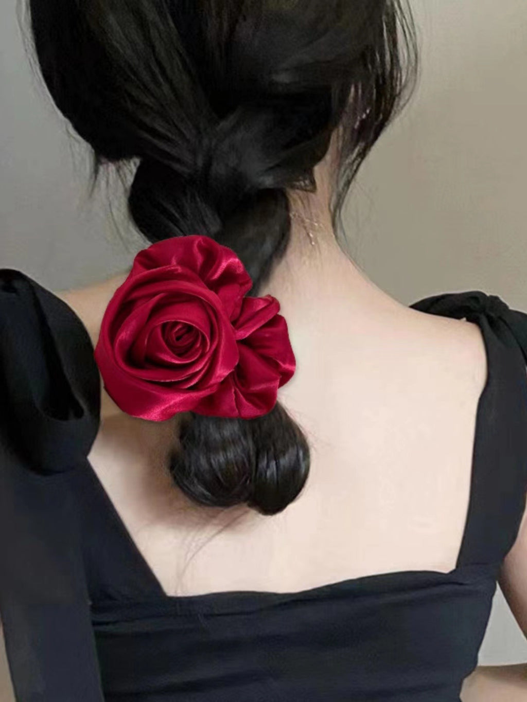 Bun Ponytail Avancé Sens de fleur Coiffure en caoutchouc bande de coiffure