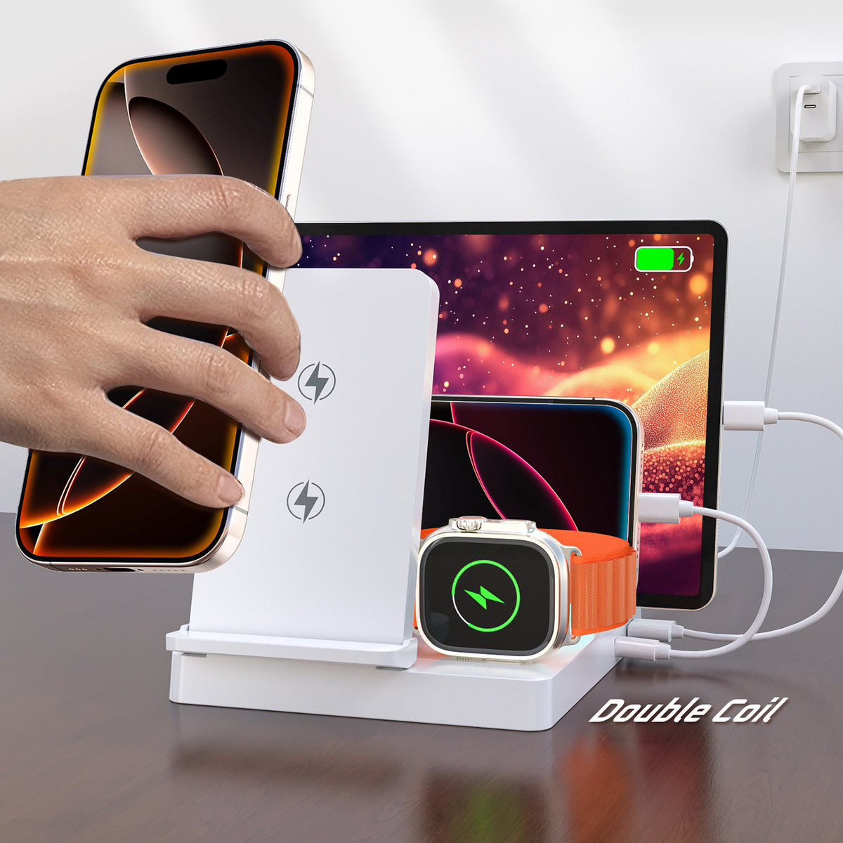 5-in-1 Multifunction Desktop Magnetic Charger