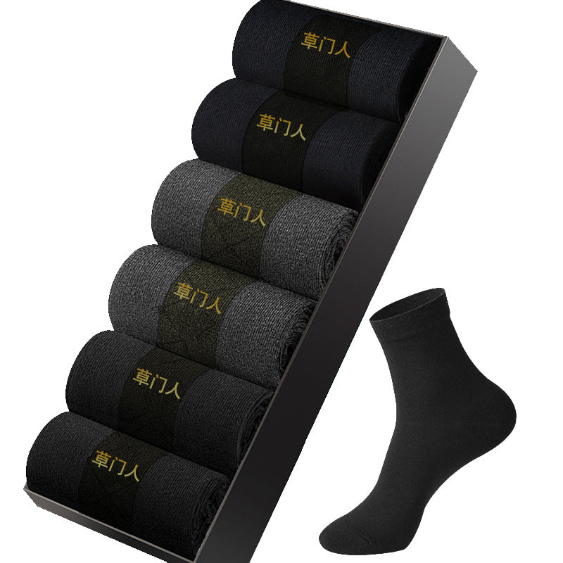 Désodorisant mi-calf pour homme 100 chaussettes longues d'été en coton