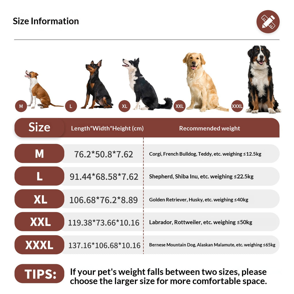 Tapis de lit de chien chaud quatre saisons