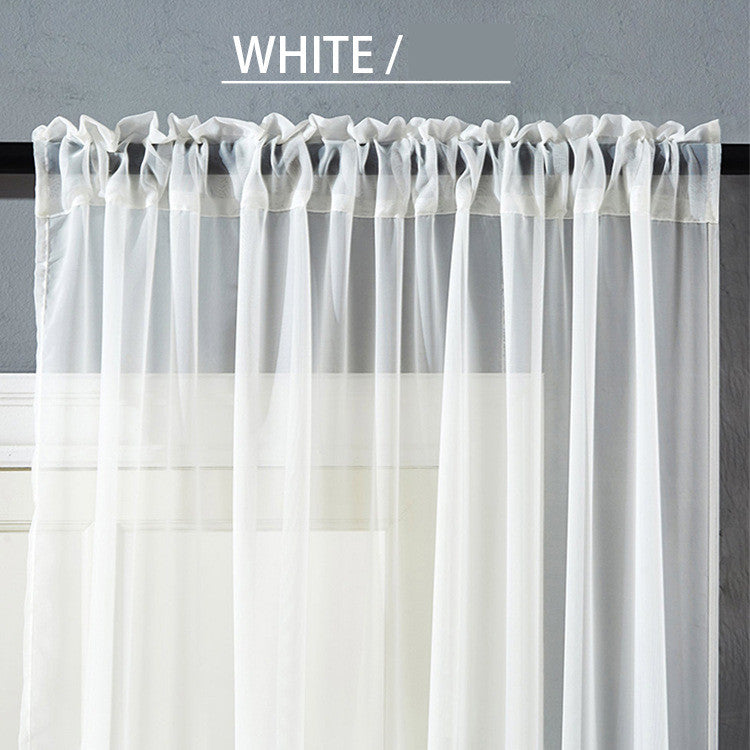 Coton moderne et simple de couleur pure Et écran de fenêtre de lin