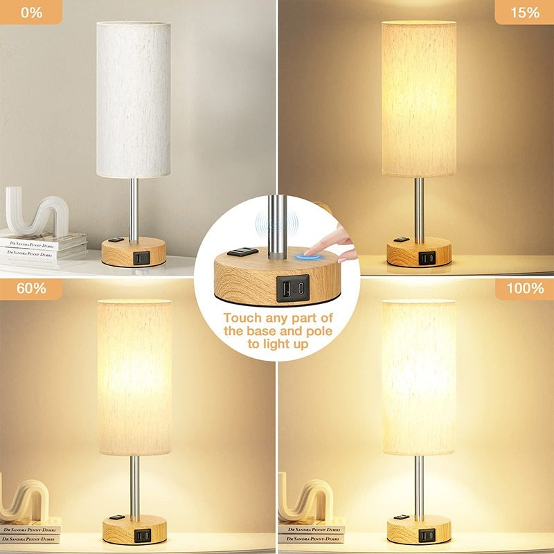 Lampes de chevet avec prise 3 broches