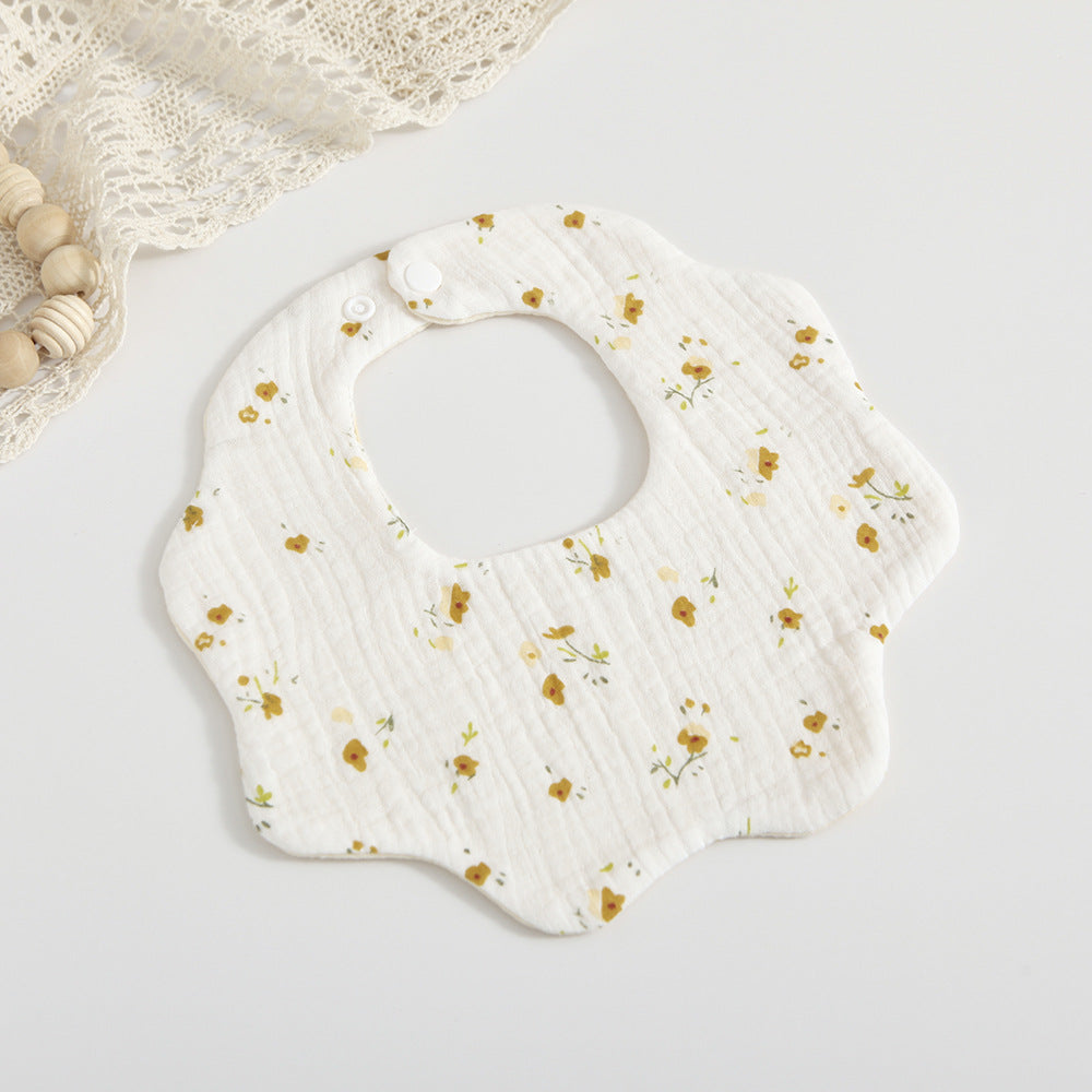 Bébé 6 couches coton Gauze Petal Bib