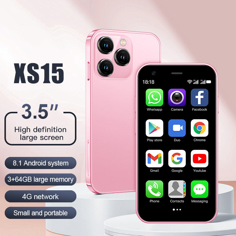 XS15 Portable Mini Téléphone 35 pouces 2GB16GB Téléphone intelligent Android