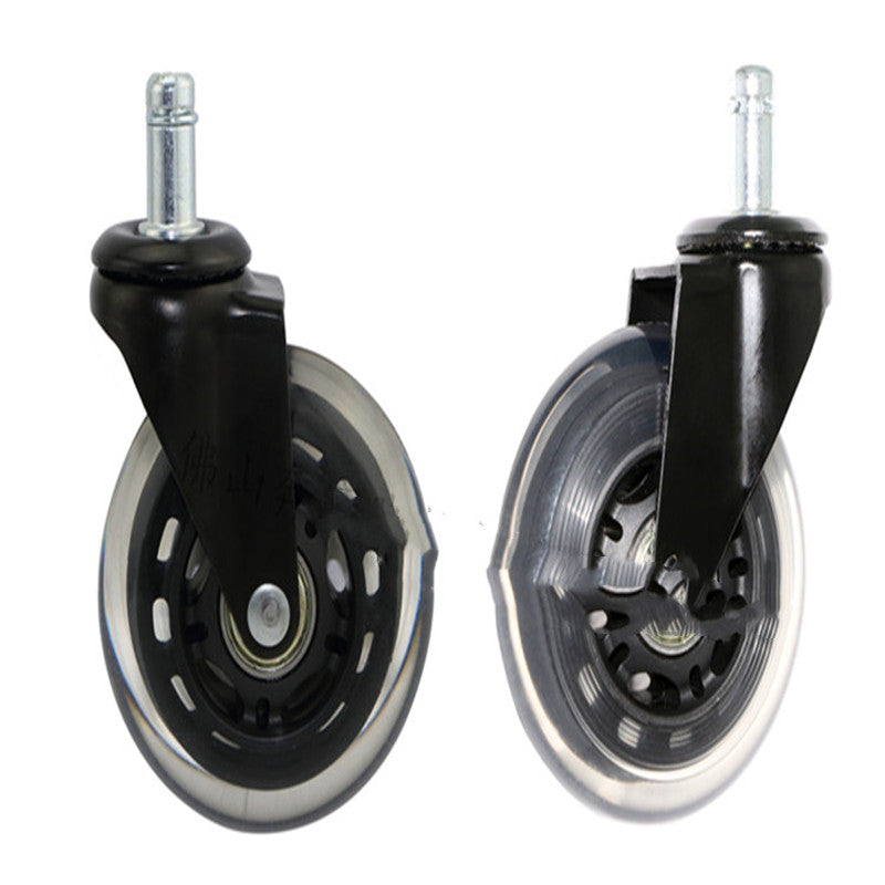 Roulettes Benyu 2.5 Roue de meubles noir transparent