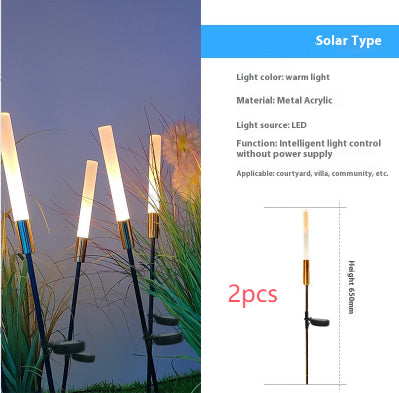 Lampe de pelouse extérieure solaire rose