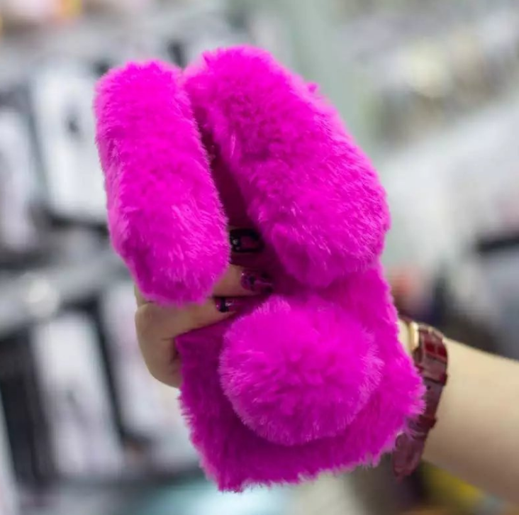 Cas de téléphone en silicone pour lapin de lapin