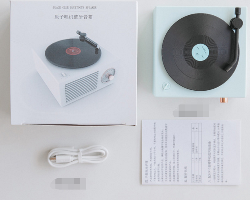 Rétro haut-parleur Bluetooth sans fil vinyle