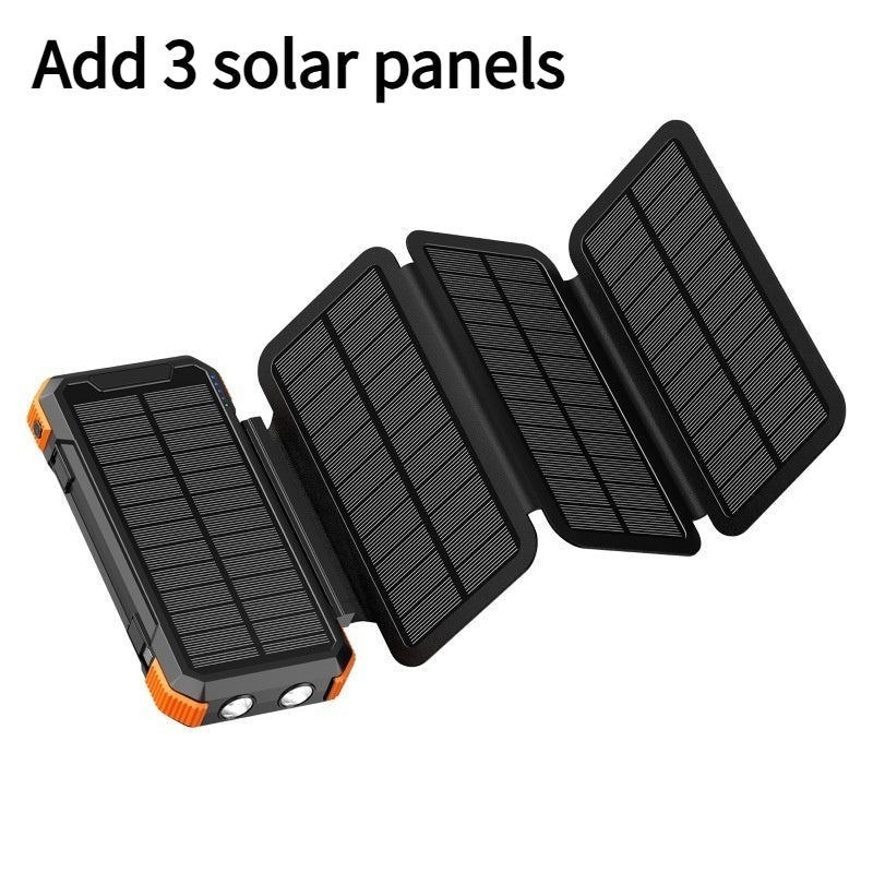 Banque de puissance extérieure avec chargeur solaire pliable à main
