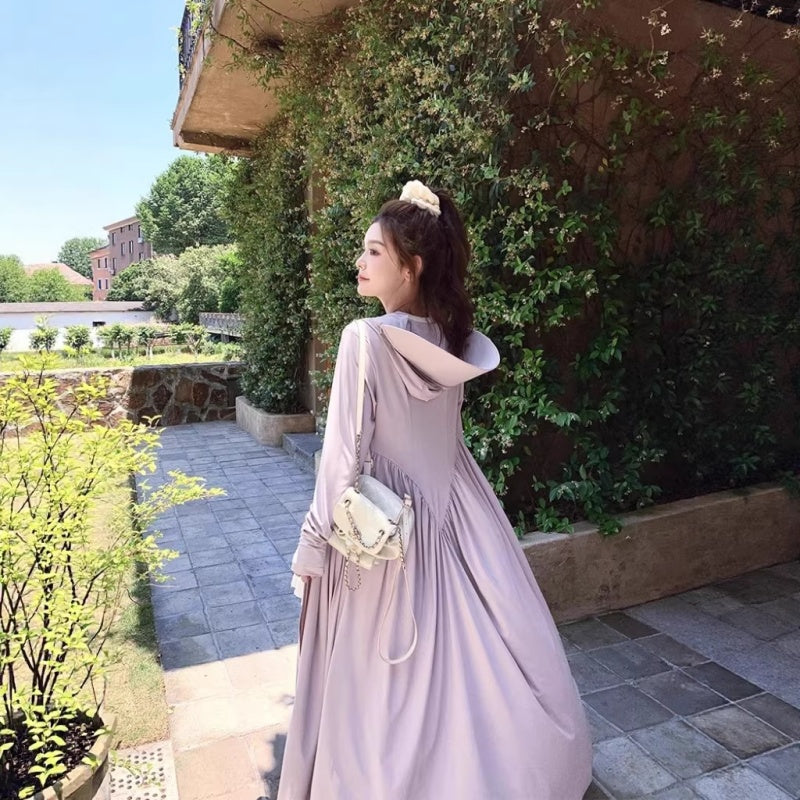 Femmes courtes Vêtements protecteurs du soleil Été Couverture intégrale de style long