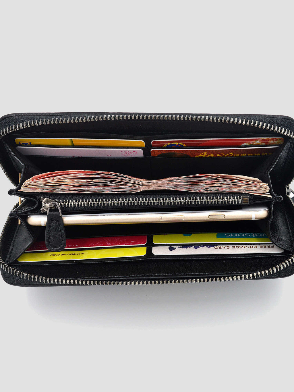 Large capacity multi-card wallet
