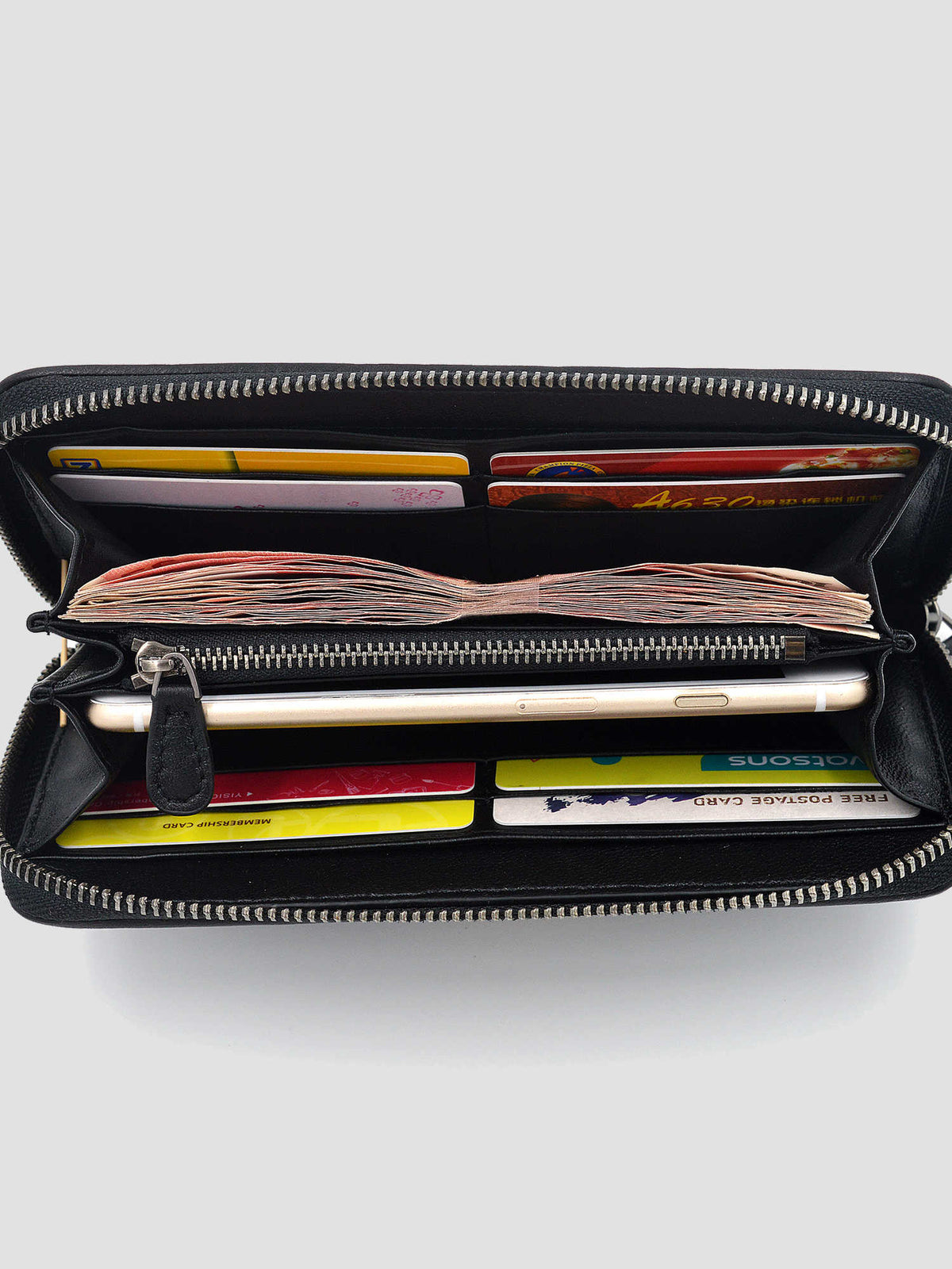 Large capacity multi-card wallet