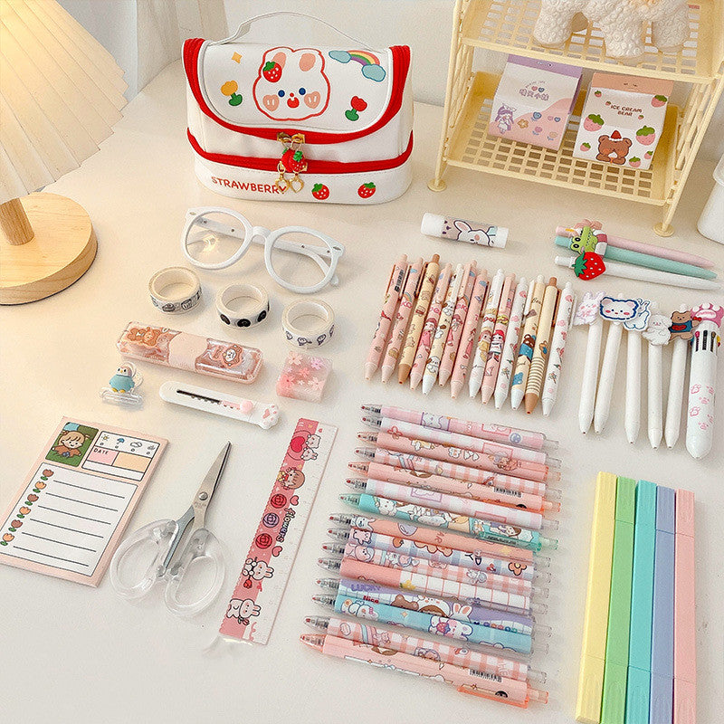 Sac à crayon multicouche pour filles avec une grande apparence et une grande capacité
