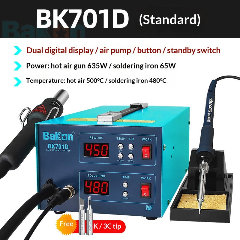 BaiGuang BK701D 2-en-1 Air Gun Station de soudage