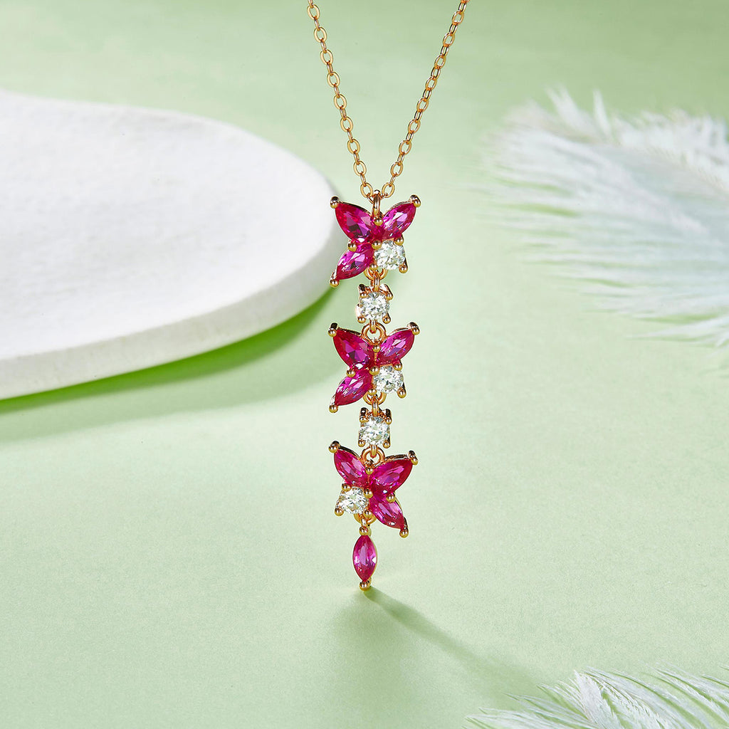 S925 Collier de chute en argent sterling Y