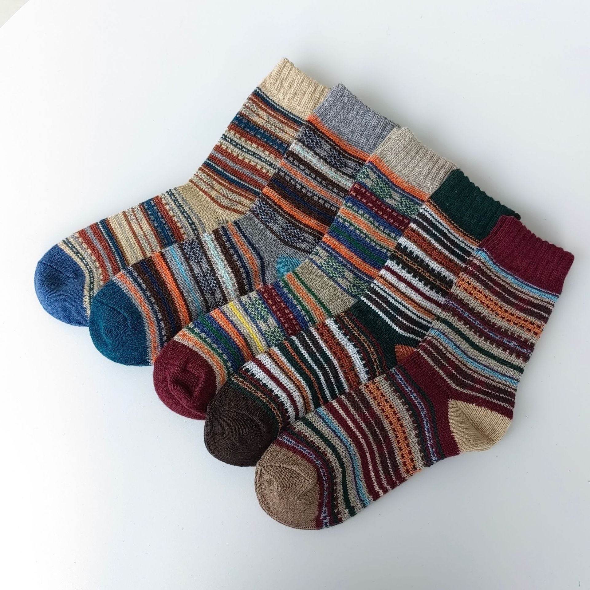 Chaussettes homme Vintage style ethnique Chaussettes en laine pour l'hiver