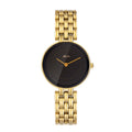 Montre Quartz en or noir simple