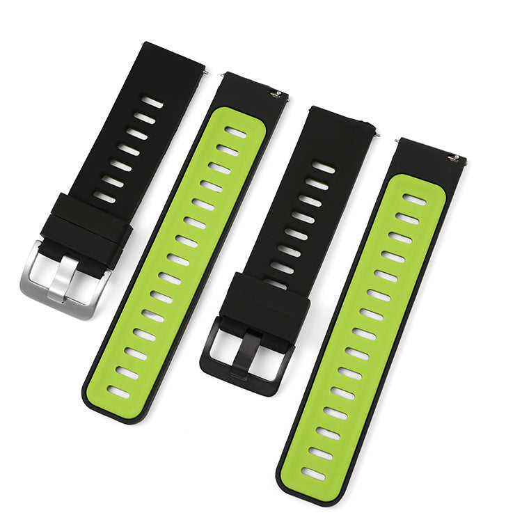 Bracelet en silicone Smart Watch bicolore 20 22mm