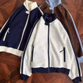 Élégant Capuche de Cardigan polyvalent avec un collier debout