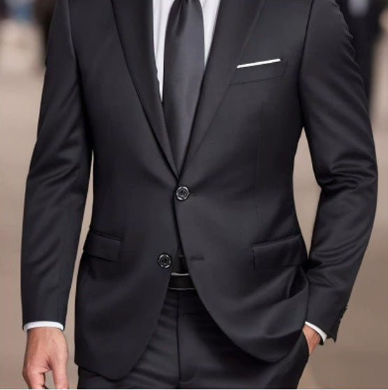 Veste de soirée Slim-fit de couleur unie