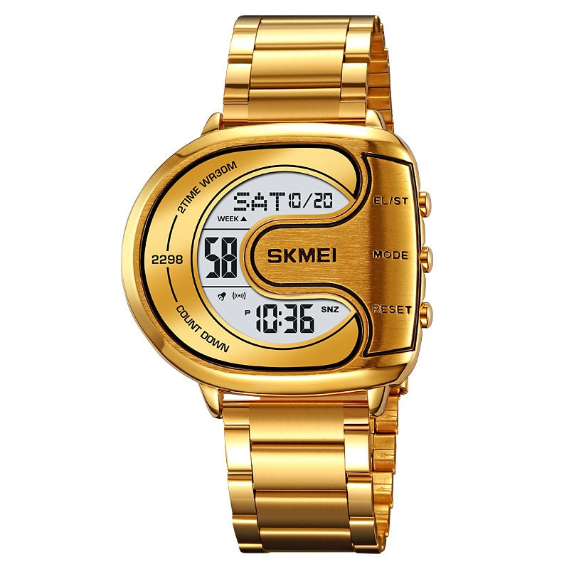 Creative Dial Multifunctional Waterproof Electronic Watch for Men
