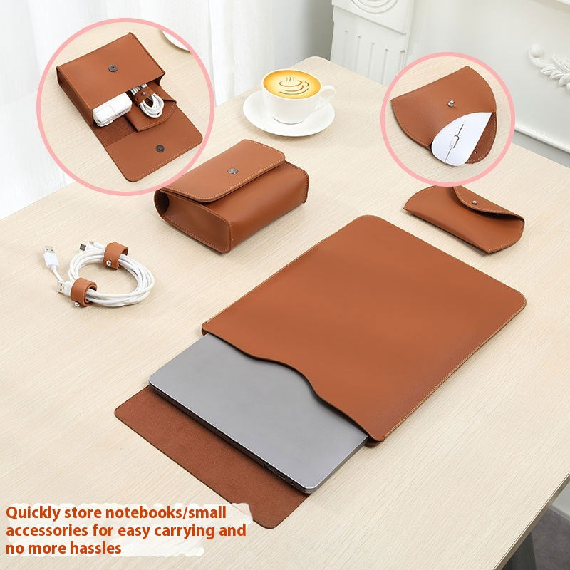 Lock Edge Notebook Leather Bag