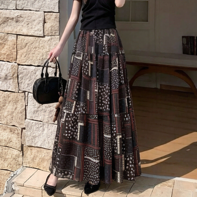 Robe Midi Léopard imprimé vintage pour femmes