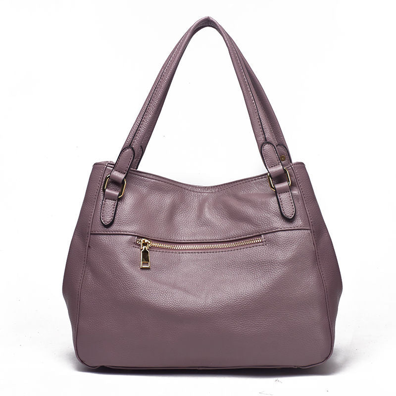 Cuir véritable Sac à épaule polyvalent de grande capacité