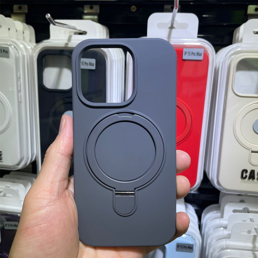 Boîtier de téléphone magnétique Silicone liquide