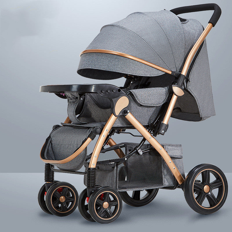 Les poussettes pour bébés sont légères et faciles à plier